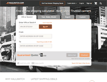 Tablet Screenshot of haulmatch.com